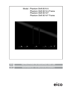 Handleiding Eico Phantom Shift 80 N A Kookplaat