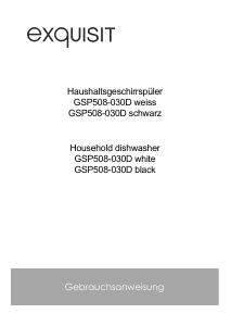 Handleiding Exquisit GSP508-030D Vaatwasser