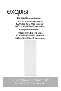 Bedienungsanleitung Exquisit KGC 5320-95-E-040C Kühl-gefrierkombination