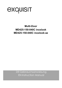 Bedienungsanleitung Exquisit MD 425-150-040C Kühl-gefrierkombination