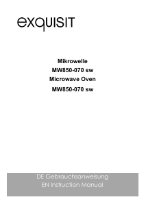 Handleiding Exquisit MW850-070 sw Magnetron