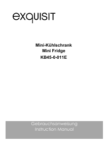 Bedienungsanleitung Exquisit KB 45-0-011E Kühlschrank