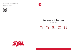 Kullanım kılavuzu SYM MMBCU Skuter