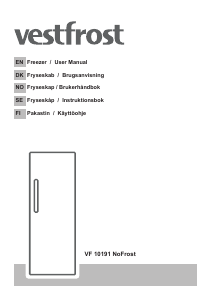 Käyttöohje Vestfrost VF 10191 NoFrost Pakastin