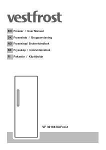 Käyttöohje Vestfrost VF 30186 NoFrost Pakastin