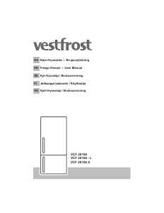 Brugsanvisning Vestfrost VCF 20186 Køle-fryseskab