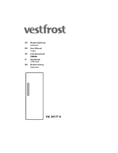 Käyttöohje Vestfrost VIC 20177 S Jääkaappi