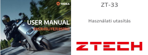 Használati útmutató Ztech ZT-33 Robogó