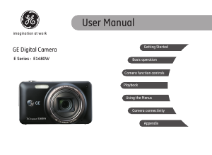 Manual GE E1480W Digital Camera