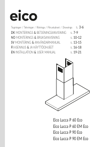 Bruksanvisning Eico Lucca P 90 ECO Köksfläkt
