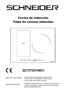 Mode d’emploi Schneider SCTI7031N5-1 Table de cuisson