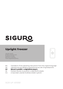 Használati útmutató Siguro UF-A110W Fagyasztó