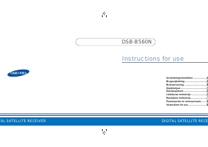 Bruksanvisning Samsung DSB-B560N Digitalmottagare
