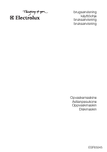 Käyttöohje Electrolux ESF65045W Astianpesukone