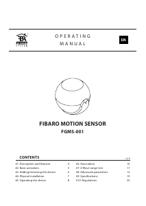 Handleiding Fibaro FGMS-001 Bewegingsmelder