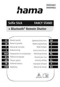 Manual Hama 00004662 Fancy Stand Selfie Stick