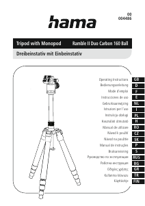 Handleiding Hama 00004486 Ramble II Duo Carbon 160 Ball Statief