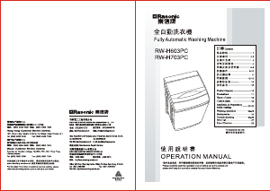 Manual Rasonic RW-H703PC Washing Machine