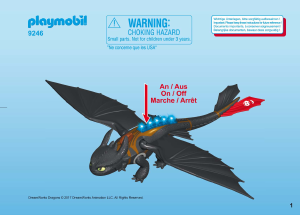 Manual Playmobil set 9246 Dragons Hiccup and Toothless