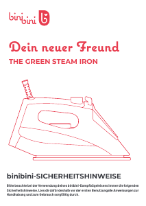 Bedienungsanleitung binibini The Green Steam Bügeleisen