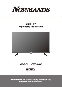 מדריך Normande NTV-4480 טלוויזיית LED