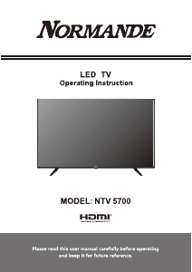 מדריך Normande NTV-5700 טלוויזיית LED