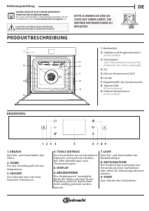 Manual de uso Bauknecht BBI98FPT2SK Horno