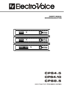 Bedienungsanleitung Electro-Voice CPS4.10 Verstärker