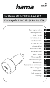 Manual de uso Hama 00201637 Cargador de coche
