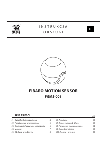 Instrukcja Fibaro FGMS-001 Czujnik ruchu