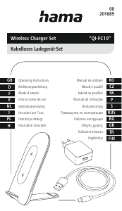 Handleiding Hama 00201689 QI-FC10 Draadloze oplader