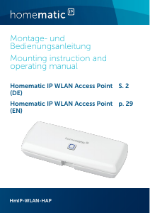 Bedienungsanleitung HomeMatic HmIP-WLAN-HAP Access point