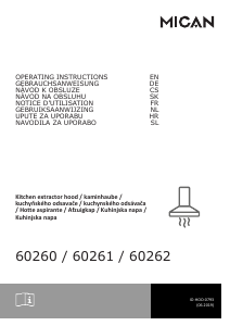 Handleiding Mican 60260 Afzuigkap