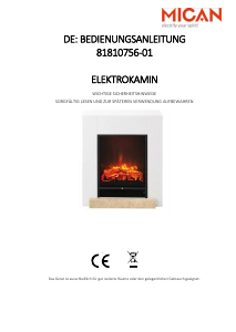 Bedienungsanleitung Mican 81810756-01 Elektrokamin