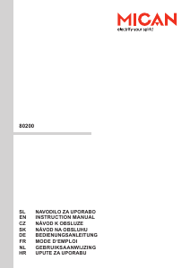 Manuál Mican 80200 Mikrovlnná trouba