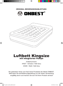 Bedienungsanleitung Onbest 44528 Luftbett