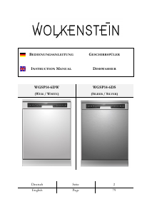 Bedienungsanleitung Wolkenstein WGSP14-6DS Geschirrspüler