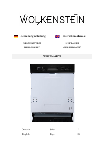 Bedienungsanleitung Wolkenstein WGSP14-6DTI Geschirrspüler