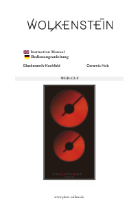Bedienungsanleitung Wolkenstein WEB-C2-F Kochfeld