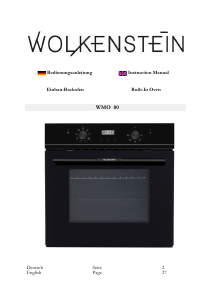 Bedienungsanleitung Wolkenstein WMO 80 Backofen