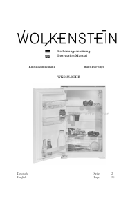 Bedienungsanleitung Wolkenstein WKS135.0EEB Kühlschrank