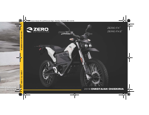 Käyttöohje Zero FXS (2018) Moottoripyörä