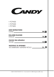 Priročnik Candy FCT405X Pečica