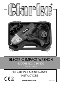Manual Clarke CEW 520 Impact Wrench