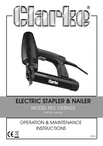 Manual Clarke CESNG 2 Nail Gun