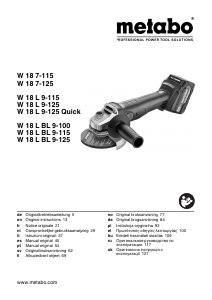 Manual Metabo W 18 7-125 Rebarbadora