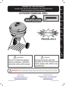 Mode d’emploi Napoleon PRO22K-LEG-2 Barbecue