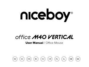 Handleiding Niceboy OFFICE M40 Vertical Muis