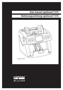 Manual de uso Ratiotec T 575 Contadora de billetes
