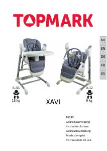 Mode d’emploi Topmark Xavi Chaise haute bébé